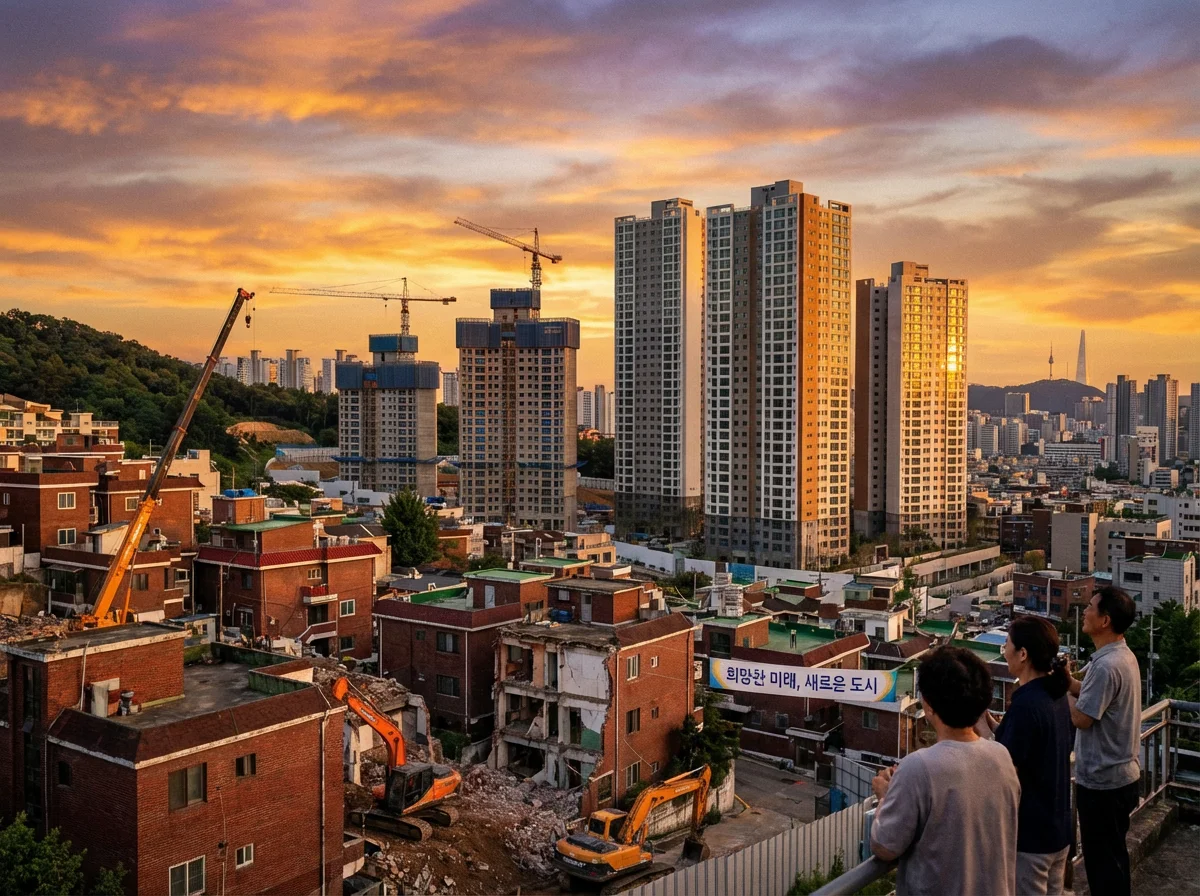 2026 성남 재개발로 변화하는 도시 전경 컨셉 아트