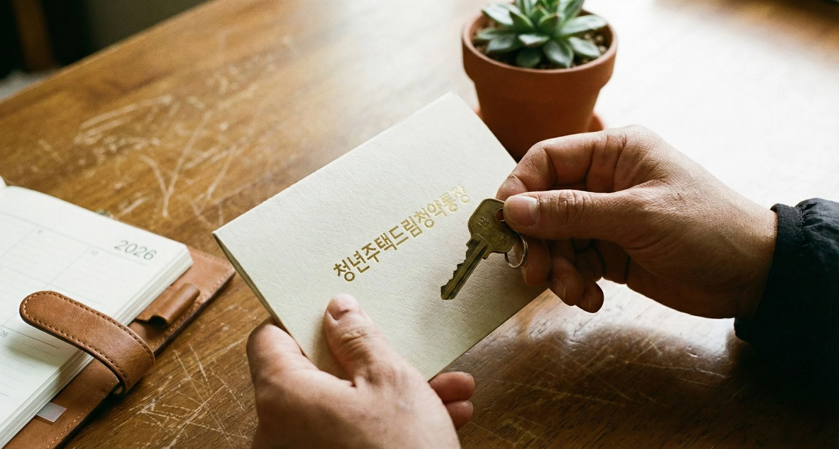 2026 청년주택드림청약통장과 열쇠 이미지