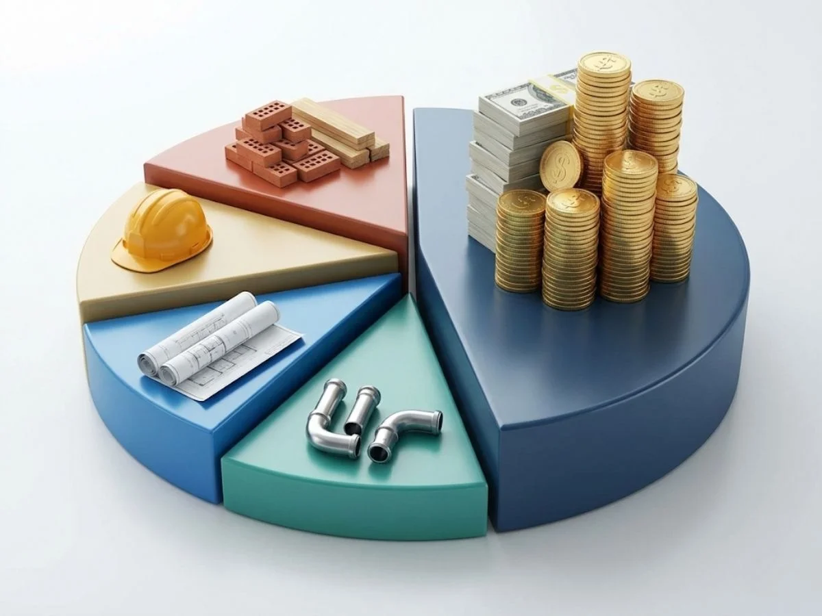 집짓기 비용 구조 시각화 차트