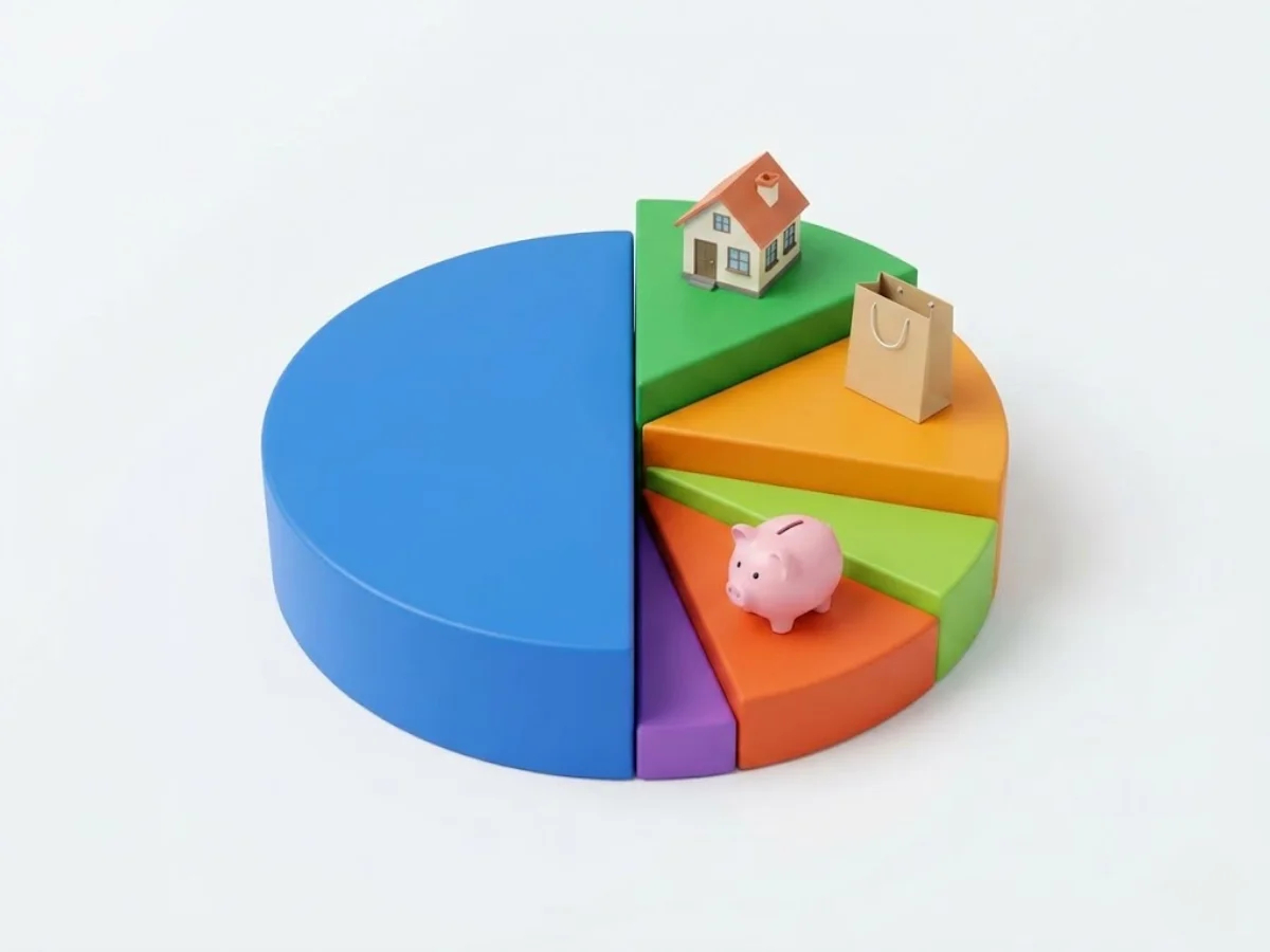저축 50% 지출 30% 등 이상적인 월급 관리 비율 인포그래픽